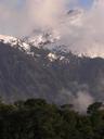 Misty volcano.